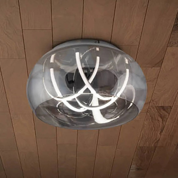  Näve Näve Malou Led Ceiling Light, Glass, Cct, Remote Control 