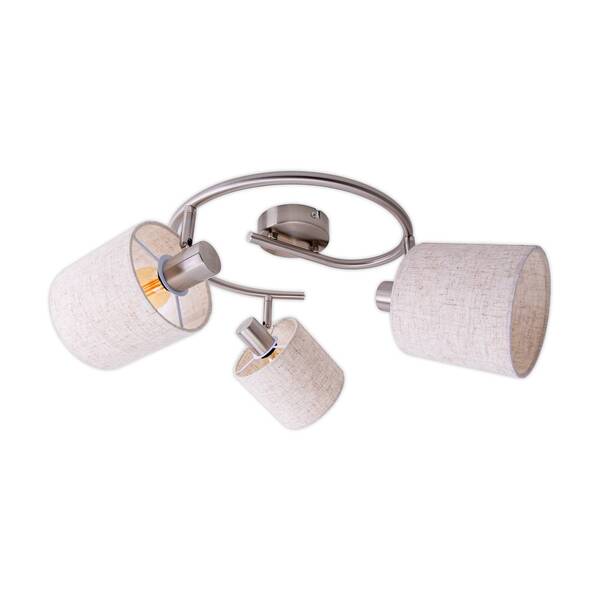  Näve Näve Maron Ceiling Light, Three-bulb, Fabric, Beige 