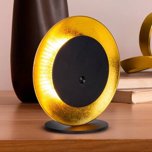  Näve Näve Solan Led Rechargeable Table Lamp, Black/gold, Solar-powered, Ip54 