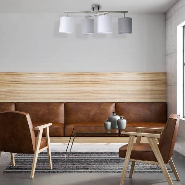  Näve Näve Tilde Ceiling Light 4-bulb, Grey/white 