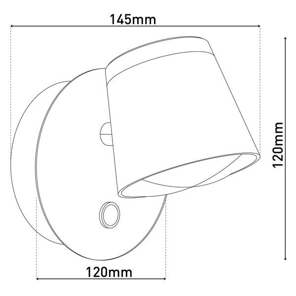  Näve Näve Tondo Led Wall Light Battery, Magnetic, Black 