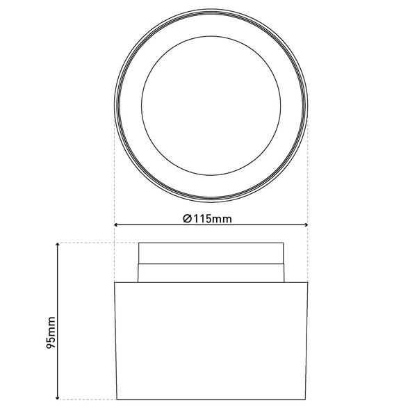  Näve Näve Trimes Led Downlight, ø 11.5 Cm, Black, Cct, Step-dim 