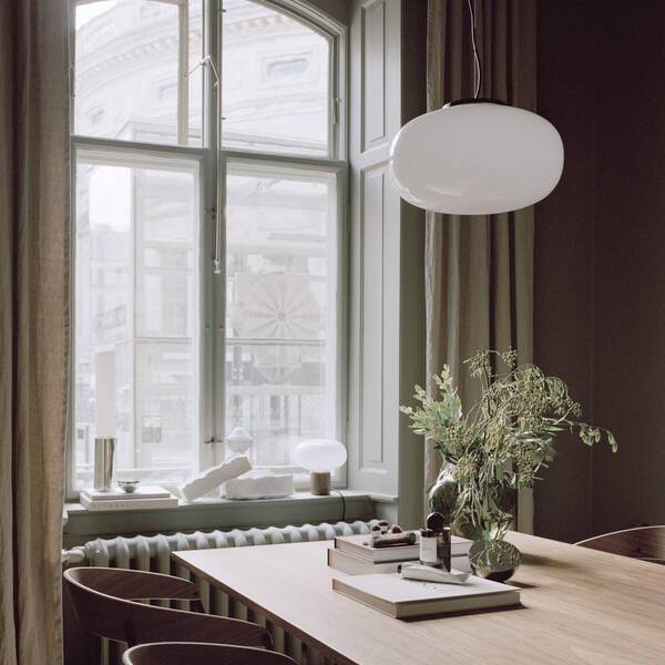 New Works New Works Karl-johan Large Hanging Light, 40 Cm, White 