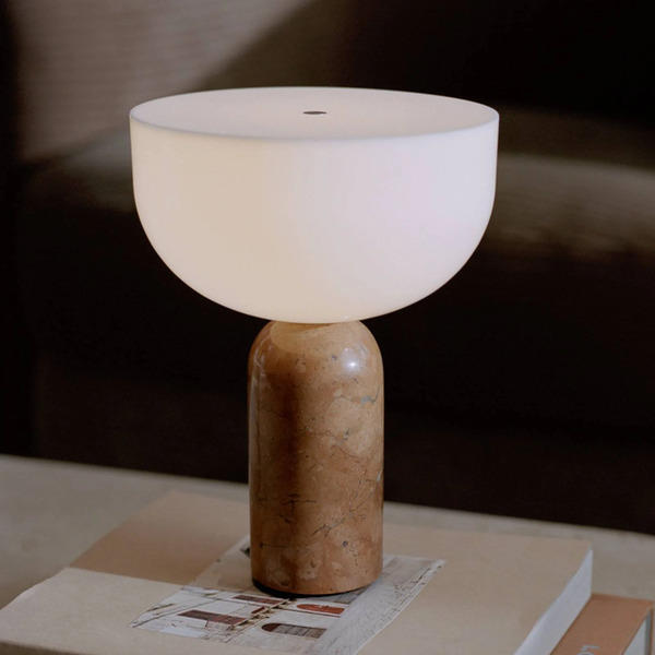  New Works New Works Kizu Rechargeable Table Lamp Breccia Pernice 