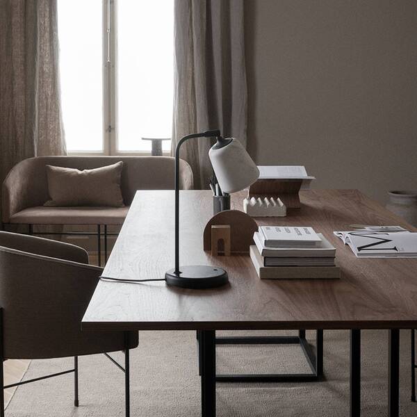  New Works New Works Material Originals Table, Marble White 
