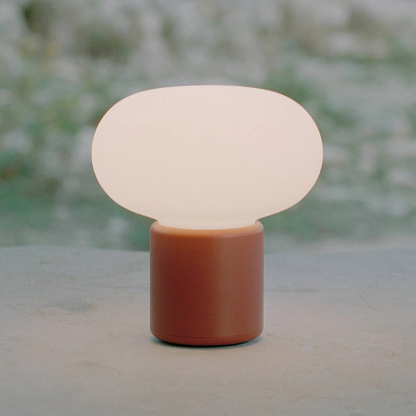  New Works New Works Rechargeable Lamp Karl-johan, Earth Red, Ip65 