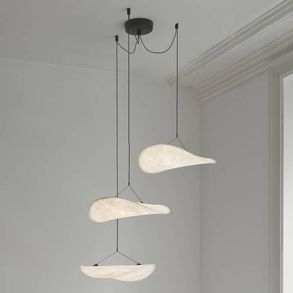  New Works New Works Tense Led Pendant Light, White, ø 152 Cm, 3-bulb 