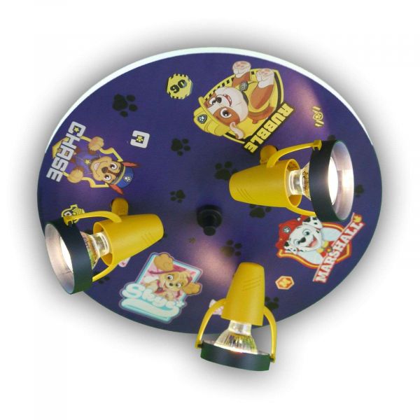  Niermann Standby Niermann Standby Paw Patrol Ceiling Light With Three Spotlights 