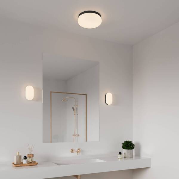  Nordlux Nordlux Foam Led Wall Light With An Oval Shape, Ip44 Black 