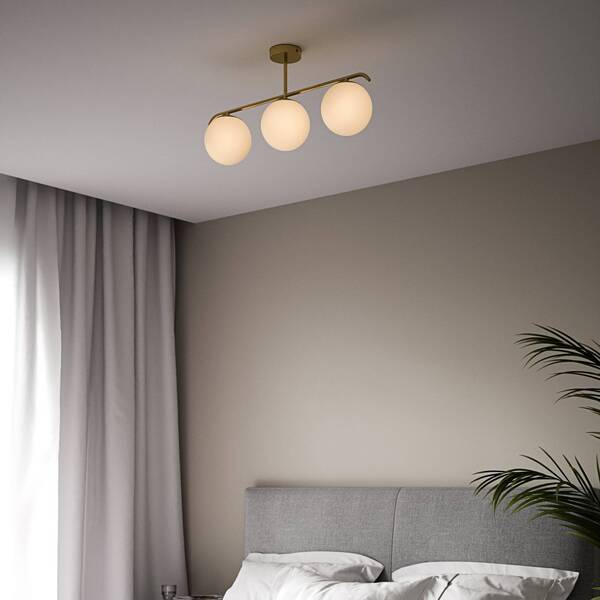  Nordlux Nordlux Grant Ceiling Light, 3-bulb, Brass 