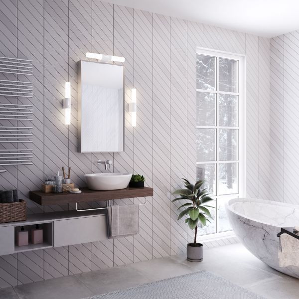  Nordlux Nordlux Helva Double Basic Led Bathroom Wall Light, White 