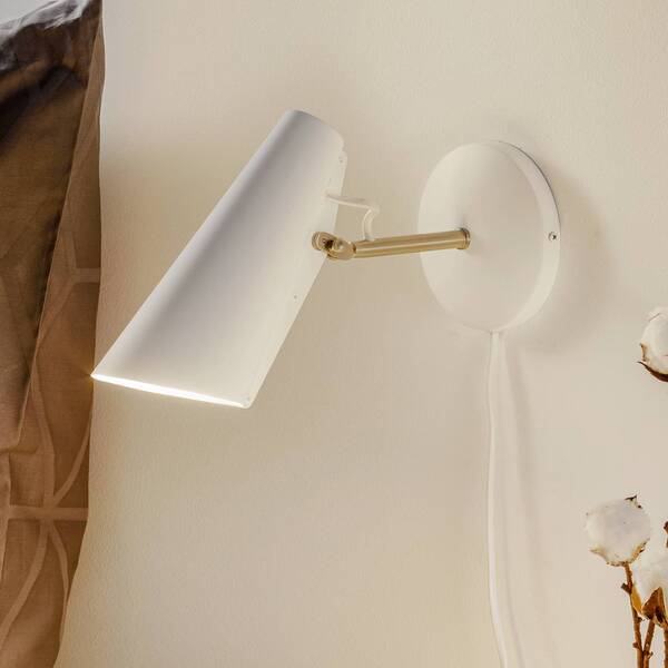 Northern Northern Birdy Short Wall Light, White/steel 