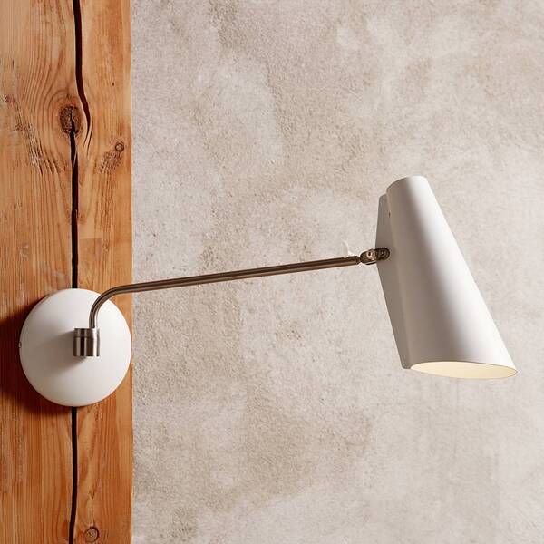  Northern Northern Birdy Swing Wall Light, White/steel 