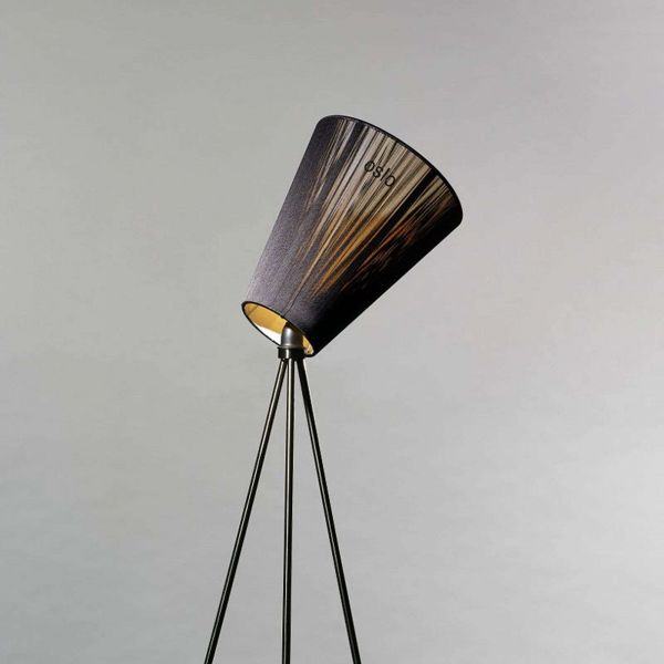  Northern Northern Oslo Wood Floor Lamp Black/black 