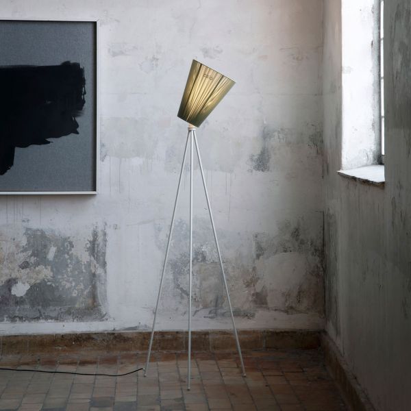  Northern Northern Oslo Wood Floor Lamp Grey/olive Green 