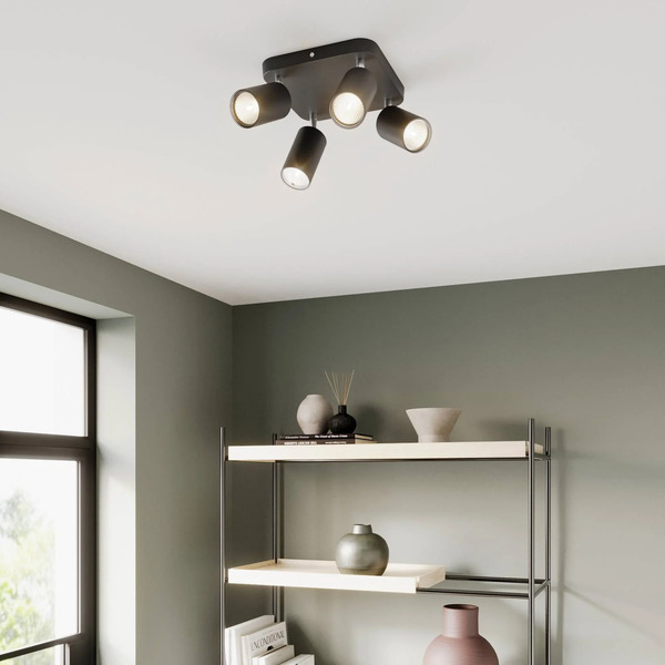  Nowodvorski Lighting Nowodvorski Lighting Ceiling Lamp Eye Spot 4-bulb Square, Black 