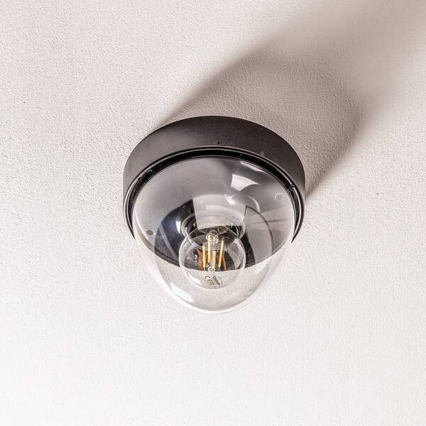  Nowodvorski Lighting Nowodvorski Lighting Nook Ceiling Light With Clear Lampshade, Black 