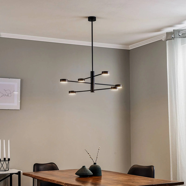  Nowodvorski Lighting Nowodvorski Lighting Orbit Vi Ceiling Light, Black, 6-bulb 