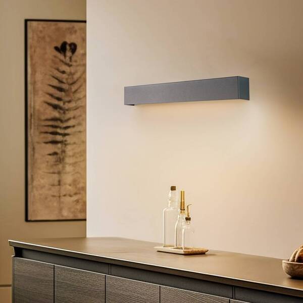 Nowodvorski Lighting Nowodvorski Lighting Straight S Wall Light, 62 Cm, Graphite 