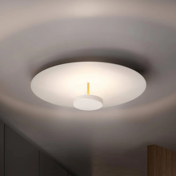  Olev Olev Led Ceiling Lamp Overfly Plus, White, ø 55 Cm, Metal 927 