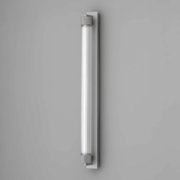  Olev Olev Led Wall Lamp Charmer, Titanium, Metal/glass, 2,700 K Ip44 