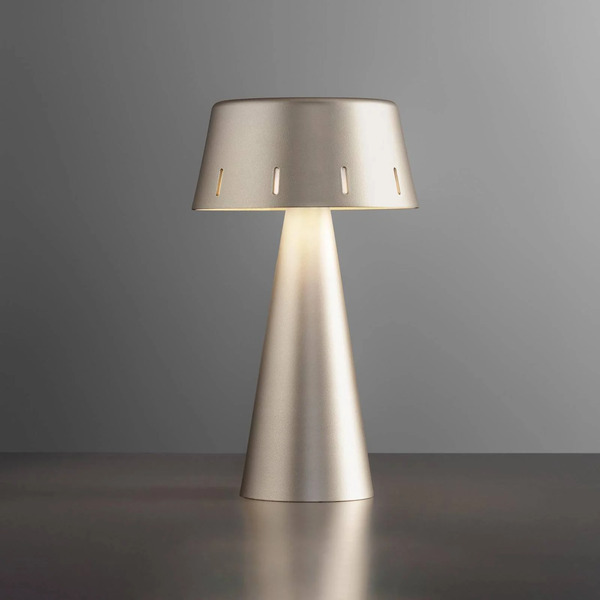  Olev Olev Makà Led Table Lamp With Rechargeable Battery, Titanium 