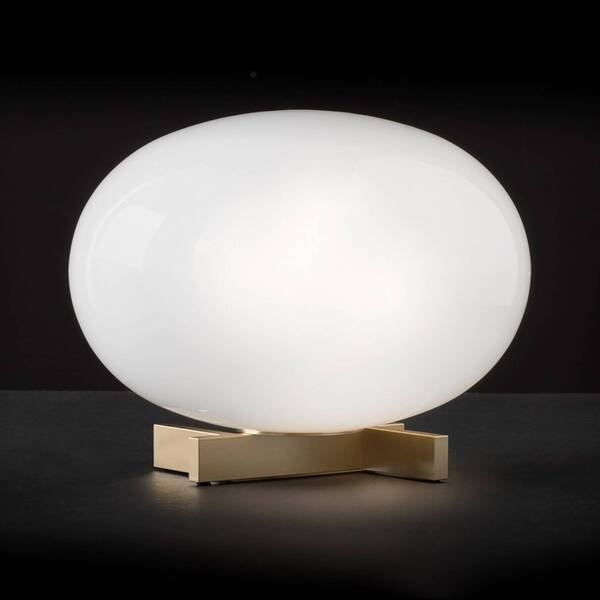  Oluce Oluce Alba - Opal Glass Table Lamp, Dimmable 