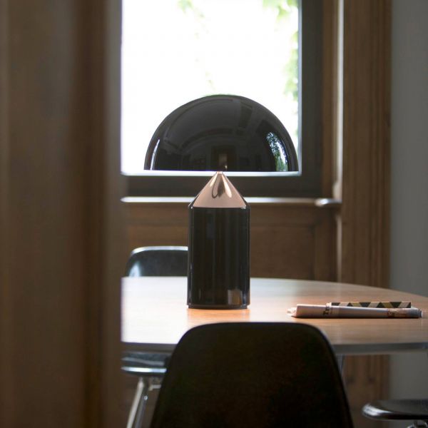  Oluce Oluce Atollo Table Lamp With Dimmer ø50cm Bronze 