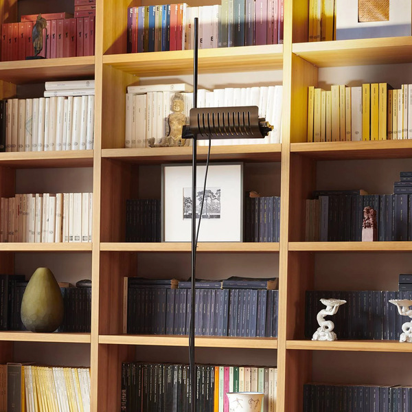  Oluce Oluce Led Floor Lamp Colombo, Bronze/chrome, Metal 