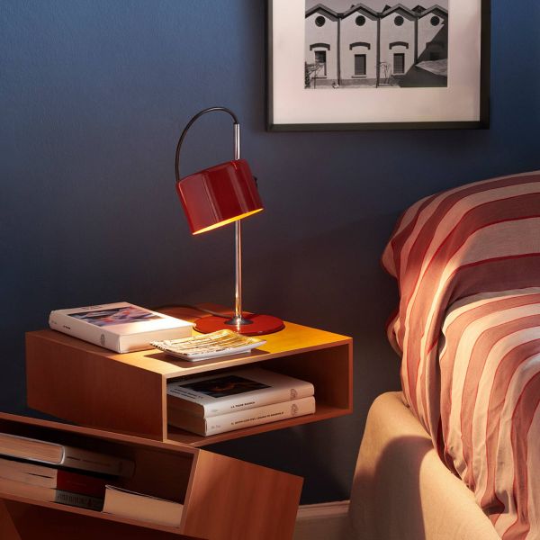  Oluce Oluce Mini Coupè Led Table Lamp, Red 