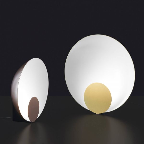  Oluce Oluce Siro Led Table Lamp Dimmable ø 34 Cm Bronze 