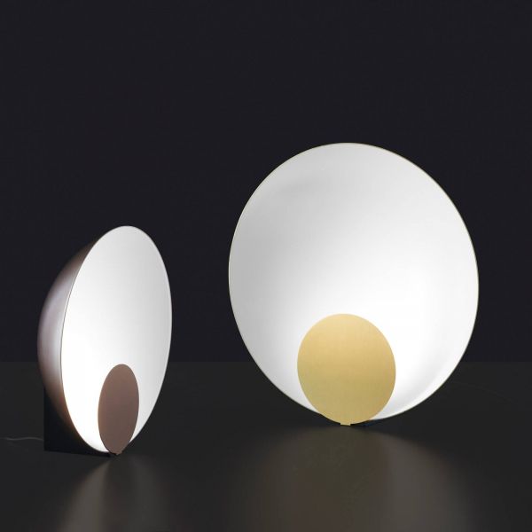  Oluce Oluce Siro Led Table Lamp Dimmable ø 45 Cm Gold 
