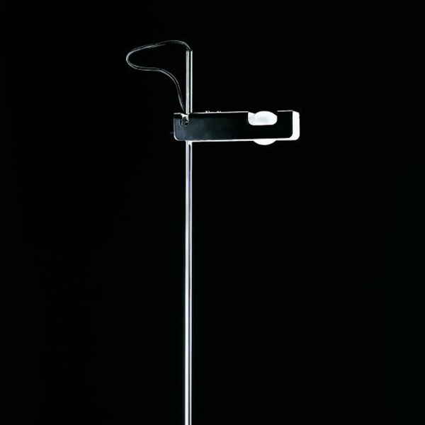  Oluce Oluce Spider Floor Lamp, Black/chrome, Metal, Aluminium 