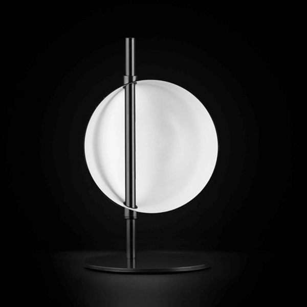  Oluce Oluce Superluna 297 Led Table Lamp, Black 