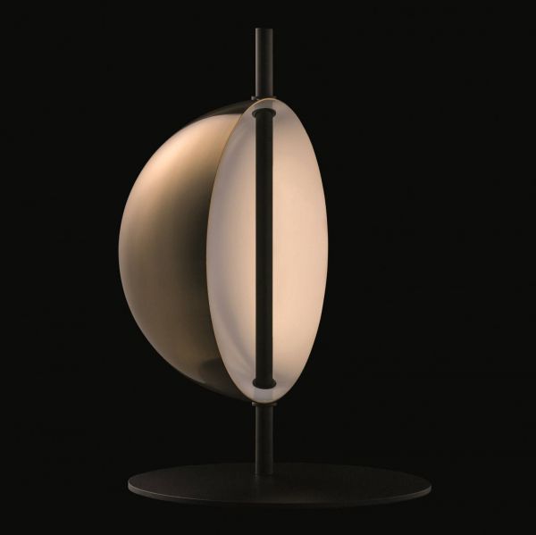  Oluce Oluce Superluna 297 Led Table Lamp, Brass 