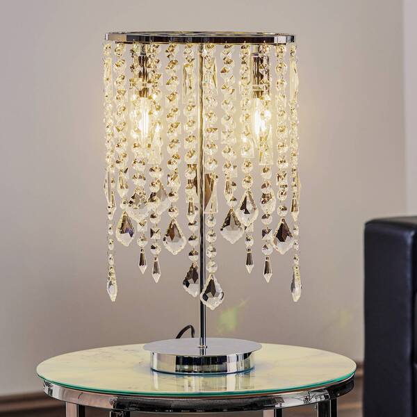  Onli Onli Laila Table Lamp With Crystal Shade, 2-bulb 