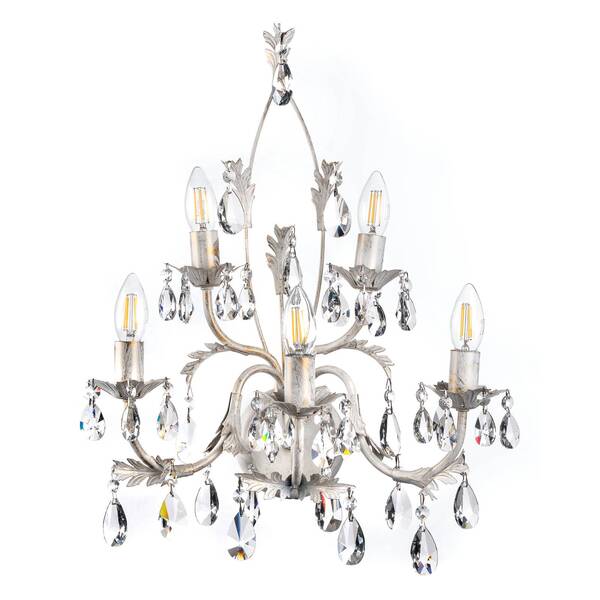  Onli Onli Teresa Crystal Wall Light, Ivory, 5-bulb 