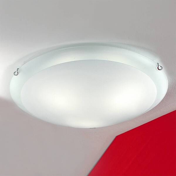  Orion Orion Agada Ceiling Light, Opal Glass, Chrome, 50 Cm 