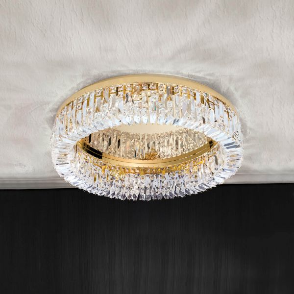  Orion Orion Crystal Ceiling Lamp Ring - 59 Cm 