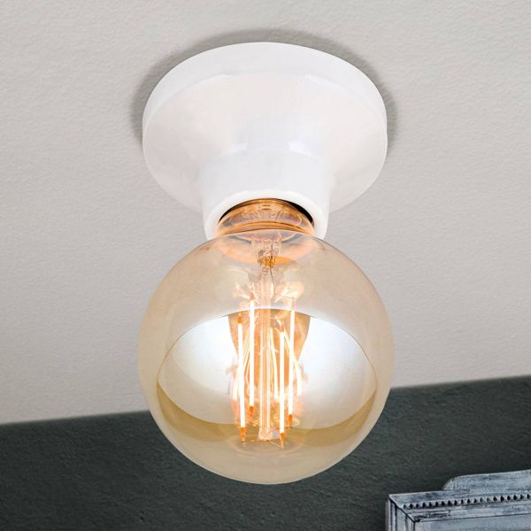  Orion Orion Frost Ceiling Light, Ceramics, White 