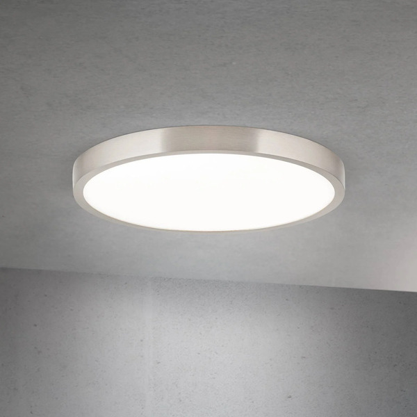  Orion Orion Led Ceiling Lamp Disc, Satin Nickel Finish, ø 28 Cm, Cct 