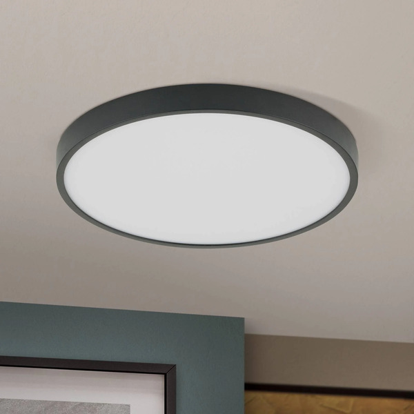  Orion Orion Led Ceiling Light Bully In Black, 3,000 K, ø28cm 