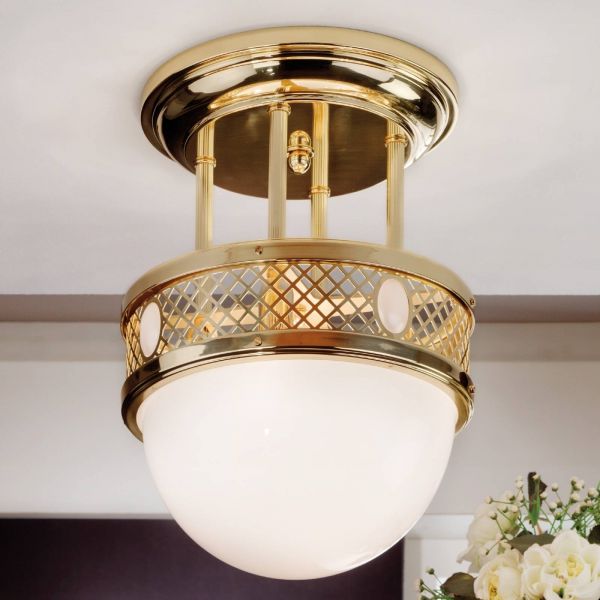  Orion Orion Old Vienna Semi-flush Ceiling Light, Brass 