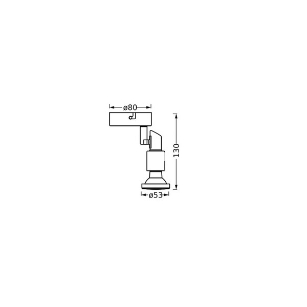  Osram Osram Ceiling Spotlight, White, 1-bulb, Metal, Gu10 Led 927 Dimmable 