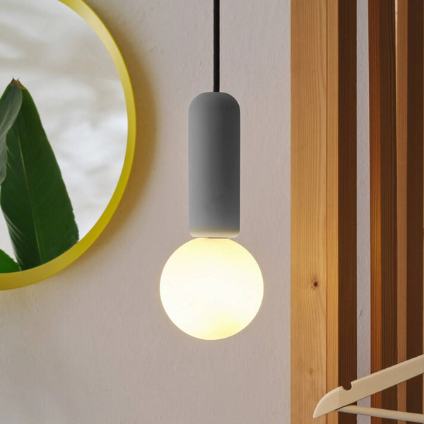  Osram Osram Decor Concrete Mic Pendant Light, Grey, Concrete, G9 