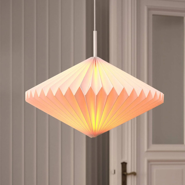  Osram Osram Decor Paper Diamond Pendant Light, White, Paper, E27 