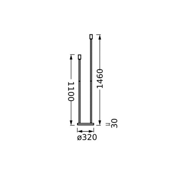  Osram Osram Decor Stick Floor Lamp, Beige, Height 146 Cm, 2 X E27 