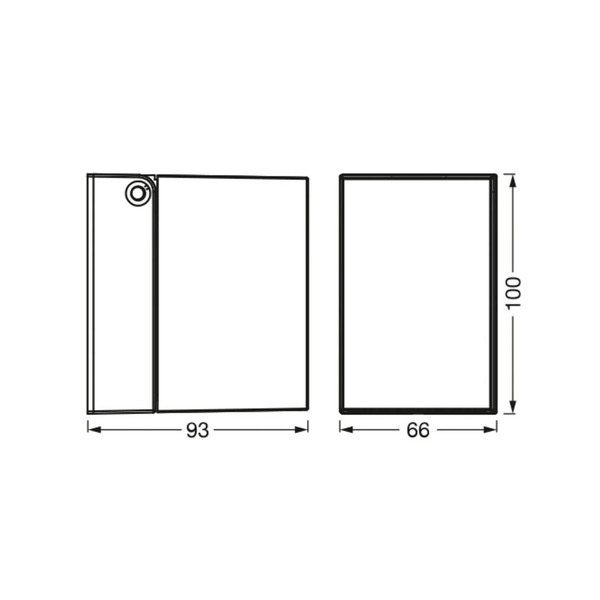  Osram Osram Endura Classic Cube Outdoor Wall Lamp, Silver Metal Ip44 