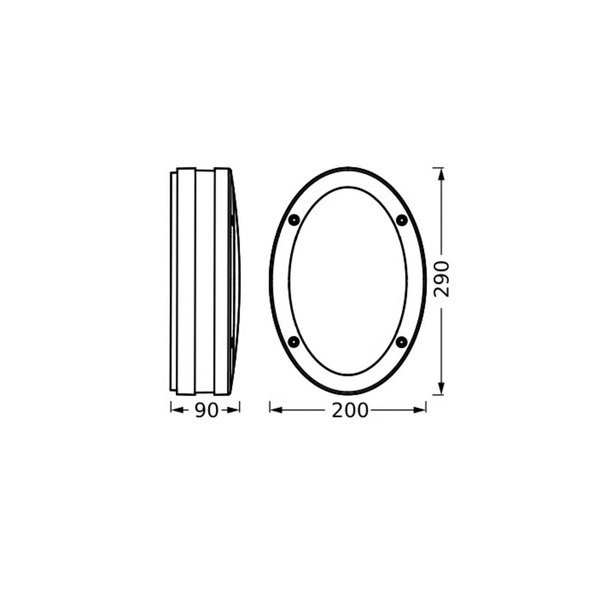  Osram Osram Endura Classic Orbi Outdoor Wall Light, Dark Grey, Ip65 