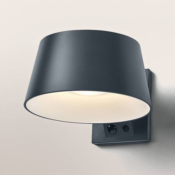  Osram Osram Endura Style Brella Solar Wall Lamp, Grey, Sensor Ip54 